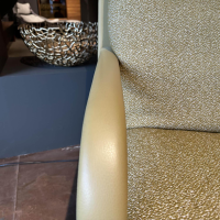 Leolux - Sessel Kudo Two R24 150 Stoff Mondo Oro Grün Gestell Leder Ceras Camel Beige Gelb Fuß Epoxy E2500 Taupe Silk Grau Mit Hocker - 2