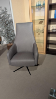 DFM - Sessel Ravi Leder W10 Grau Fuß Schwarz Funktion Mechanisch - 2