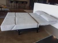 Franz Fertig - Sofa Jill Stoff E Cape 60 Lightgrey Grau mit Verstellfunktion - 18