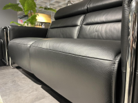 Stressless - Polstergarnitur Emily V2 R Leder Cori 19 Black Schwarz Kufen Verchromt - 4