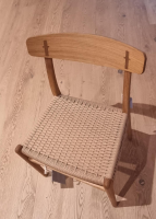 Carl Hansen & Søn - Stuhl CH23 Eiche Geölt Sitzfläche Natur Geflecht - 3