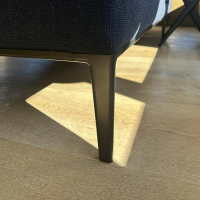 B&B Italia - Ecksofa Michel Stoff Semio 2359850 Dunkelblau Blau Gestell Aluminium Nickel Bronze Schwarz Lackiert - 7