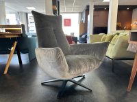 Bielefelder Werkstätten - Sessel Daydreamer Stoff Jab City Velvet Reloaded CA7832 093 Grau Sternfuß Metall Matt Schwarz - 2