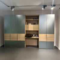 Team 7 - Kleiderschrank Valore Eiche Weißöl Glas Matt Stahl Grau Mit Schminktisch - 3