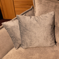 Modulmaster - Ecksofa Lava Stoff 6907 Orsa Grau Blau Fuß Metall Schwarz Inklusive Kissen - 5