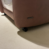 himolla - Relaxsessel 7068 Leder Leonessa Lachs Rosa Füße Rollen Schwarz Inklusive Herzwaage Und Aufstehhilfe - 5