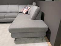 Musterring - Wohnlandschaft MR 365 Stoff Twice Grau mit 2 Kopfstützen - 6
