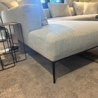 Walter Knoll - Ecksofa Jaan Living Stoff Weave 7756 Silver Grau Gestell Schwarz Matt Pulverbeschichtet - 12