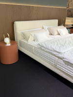 Schramm - Boxspringbett Cleo Origins Complete Stoff Andy 2980 White 4 Weiß Kopfteil Cleo Fuß GP Kristallweiß Weiß Mit Matratze - 3