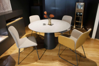 Hülsta - 4er-Set S1000 Stoff 4702 Graubeige Leder 4104 Senf - 5