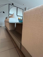 Minotti - Ecksofa 307x377 Connery Stoff Bright 01 Bianco Cat. H Weiß - 5