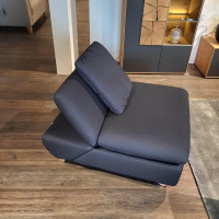 W. Schillig - Ecksofa 15278 Taoo Stoff W6128 Blau Metallfüße Matt Gebürstet Mit Kopfteilverstellung Und Hocker - 5