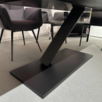 Desalto - Esstisch Element 860 Tischplatte Und Stahl Gestell Aluminium Schwarz Lackiert - 3