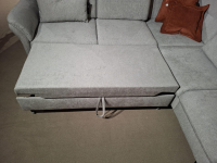 Sit & More - Ecksofa Altea Stoff Cora Clean Silver Füße Schwarz - 4