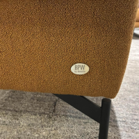 himolla - Sofa 1462 Stoff Q2Loop Chips Gelb Metallfuß Anthrazit - 3