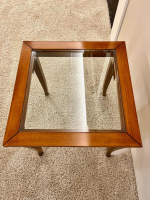 Selva - Lampentisch 3183 MM Platte Glas Gestell Französischer Kirschbaum Handgewachst Und Handpoliert - 4