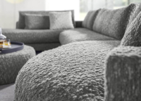 WK Wohnen - Ecksofa WK 591 Toledo Boxspring In Grau Inkl. Hocker - 4