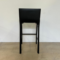 Walter Knoll - Barhocker Saddle Chair 1248 Leder Saddle Black Schwarz Fußstütze Stahl Schwarz Mit Kunststoffgleitern - 3