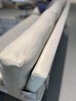 Walter Knoll - Sofa Living Platform 400 30 FLFR Leder Cashmere 1344 Hellgrau Gestell Hochglanz Verchromt - 5