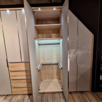 Nolte - Eckkleiderschrank Nika Seidengrau Sonoma Eiche Horizont 100 - 6