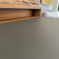 Team 7 - Sekretär Sol Nussbaum Naturöl Leder L1 41757 Mittelgrau Mit Steckdose Und Beleuchtung - 9