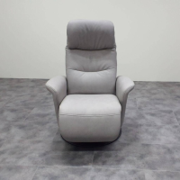 himolla - Relaxsessel Eayswing "S" 7559 75 O44 2-Motorisch m. Aufstehhilfe Leder 22 Soft Nappa Asche Grau Gestell Tellerfuß Metall Anthrazit Pulverbeschichtet - 3