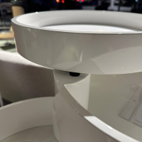 Tagliabue - Drehturm Bitte Lack Glanz Weiß Böden Und Fußgestell Weiß Mit Drehbaren Etagen - 6