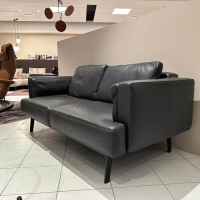 De Sede - Funktionssofa DS 747 Leder Touch 02 Umbra Schwarz Fuß Stahl Schwarz Armlehne Mit Kissenoptik - 8