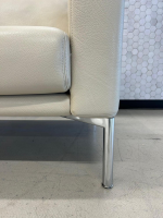 Walter Knoll - Sofa Jason 390 20 Leder Sierra Dune Beige Gestell Silber Hochglanz Verchromt inkl. Funktionsarmlehnen - 2
