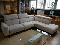 DFM - Ecksofa Klier Concept NO-05 Stoff Oasis 196 Shell Grau Metall Schwarz - 6