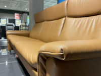 Stressless - Polstergarnitur Aurora A Leder 094 Paloma 42 Copper Braun Fuß 010 Stahl Rund Silber - 7
