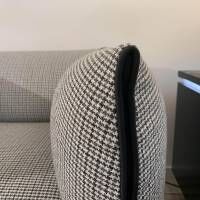 MDF Italia - Sessel Mia Stoff Hahnentritt Schwarz-Weiß-Grau - 4