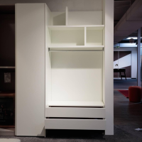 Morassutti - Kleiderschrank Bianco Opaco O 01 Weiß Inklusive Fachböden Kleiderstange Und Schubkasten - 3