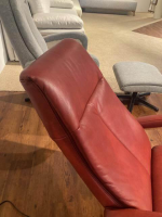 Activineo - Sessel Boss Leder L30 WL Rouge Rot Gestell Metall Schwarz - 8