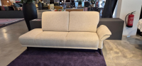 Activineo - Sofa Genua Stoff 7 Catania Creme Beige Füße Braun Gebeizt - 6