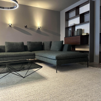 B&B Italia - Ecksofa Charles Large Stoff Super Sirte Kieferngrün Füße Aluminium Schwarz Verchromt Lackiert - 6