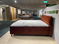 RUF Betten - Boxspringbett Cushido ALX R Stoff 07909 Rot Braun Fuß Mattschwarz Inklusive Kissen - 9