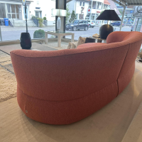 Bielefelder Werkstätten - Sofa Nimbo Stoff Prince 285 Rot Füße Mit Stoff Bezogen - 5