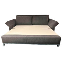 Signet - Schlafsofa Nick 160 Stoff Rocco Marsala Rot Gestell Massives Buchenholz Füße Chrombügel Mit Abklappbaren Armlehnen - 5