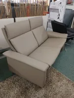 Stressless - Sofa Aurora Hoch Leder Paloma Mushroom Grau Braun Creme Fuß Stahlbein Rund 8 Chrom - 9