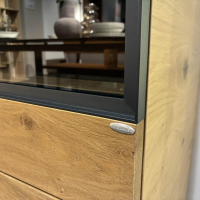 Voglauer - Sideboard Vcuben Wildeiche Rustico Schwarz Gestell Metall Anthrazit - 6