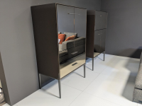B&B Italia - Kommode Eucalipto Spiegel Bronzefarben Acrylharzbezug mit Beleuchtung - 6