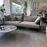 IP Design - Sofa Cube Air Fabric Alice 1750 161 Gray Blue Orange Feet Metal Black - 2