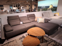 Carina - Ecksofa EM Setupal Stoff Salt n Pepper Grau Metallfuß Schwarz - 5