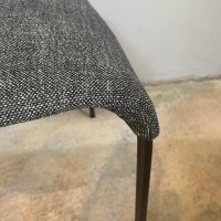 Walter Knoll - 4er Set Stuhl Liz 1311 Stoff Togba Lava Grau Gestell Bronze Schwarz Matt Pulverbeschichtet Mit Kunststoffgleitern - 11
