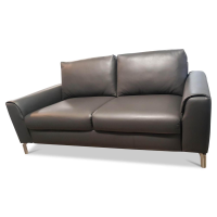 WK Wohnen - Sofa WK660 Venosa Zweisitzer Leder Montana Basalto Grau - 6