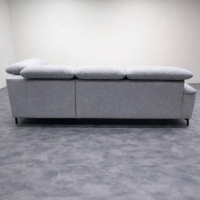 himolla - Ecksofa 2,5-Sitzig 1590 Stoff 10Bahama Ashgrey Grau Kopfteil Manuell Verstellbar Gestell Metall Pulverbeschichtet Anthrazit - 3