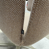 COR - 3er Set Drehstuhl Jalis 544 Stoff 8224 Bronze Braun 4 Fuß Gestell Lack RAL 070 60 10 Hellmahagoni Braun Grau - 6