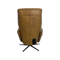 himolla - Relaxsessel 7928 Easyswing M Longlife Leder Eleganza Mais Braun Sternfuß Edelstahloptik Drehbar - 3