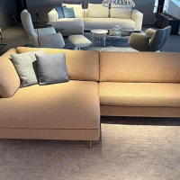 COR - Ecksofa Conseta Stoff 8186 Aprikose Rosa Orange Gestell Metall Rosa Orange - 7
